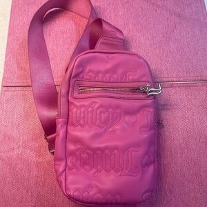 Juicy Couture Pink Logo-Print Interior Bag